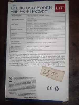 Usb Wifi Router 4g Lte Sim Support