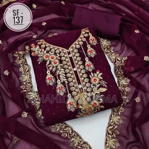 Embroidary Georjet Three Piece