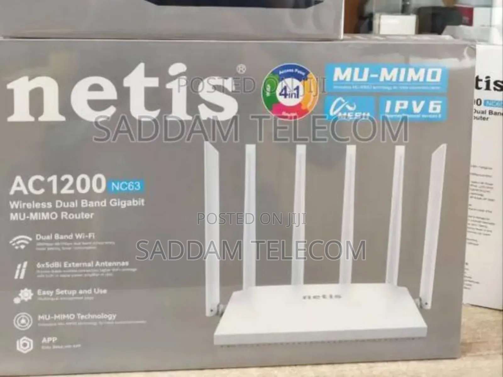 Netis Nc63 Ac1200 Wireless Dual Band Gigabit Mu-Mimo Router