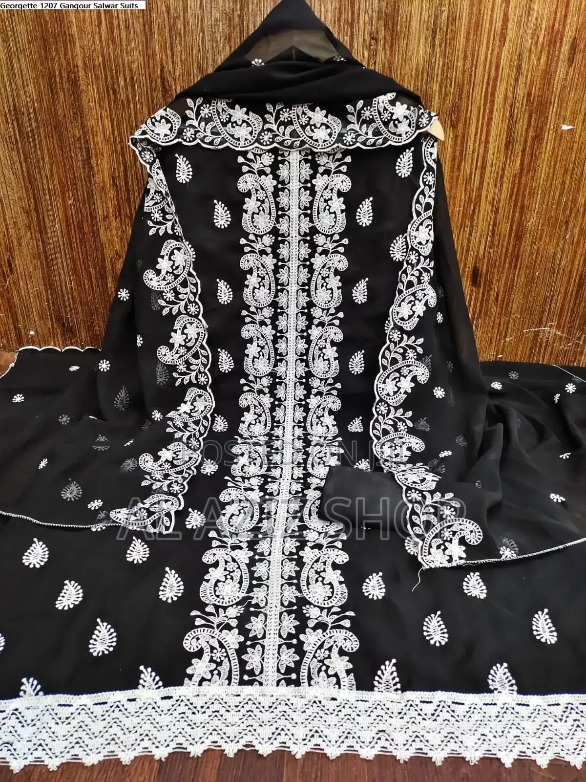 Embroidered Cotton Three-Piece Set