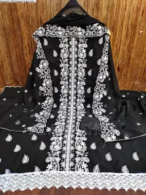Embroidered Cotton Three-Piece Set