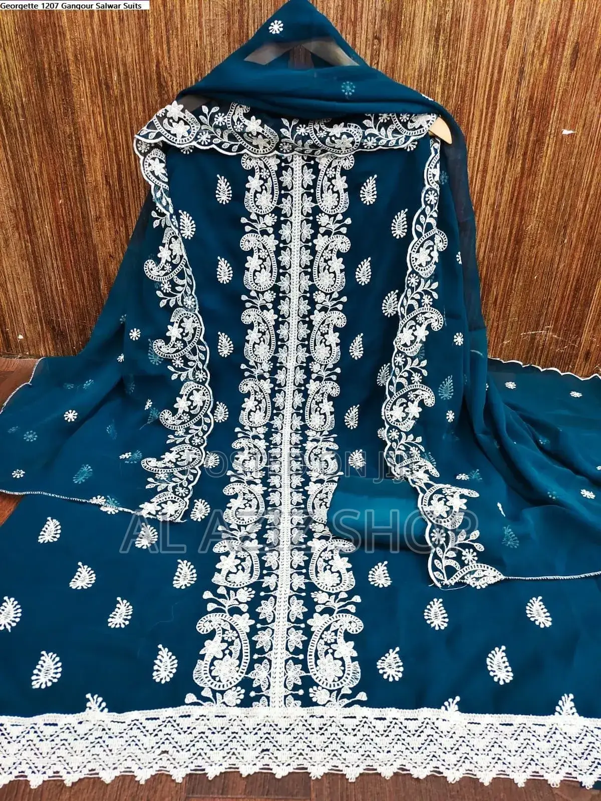 Embroidered Cotton Three-Piece Set