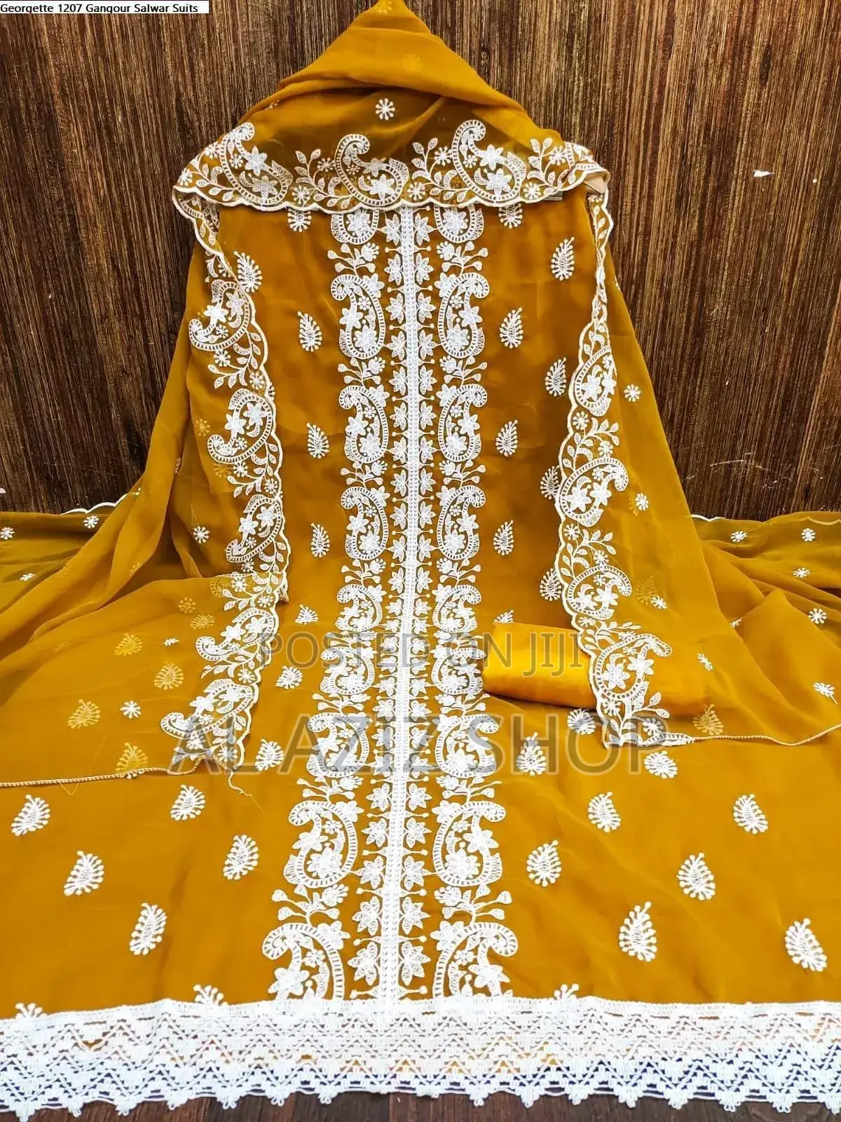 Embroidered Cotton Three-Piece Set