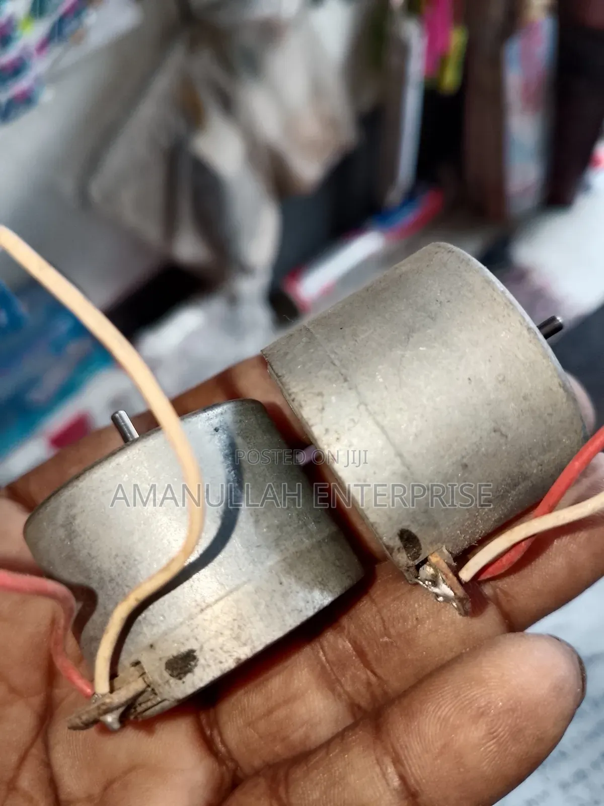 Small, Round Dc Motor Commonly Used in Various Diy Projects,