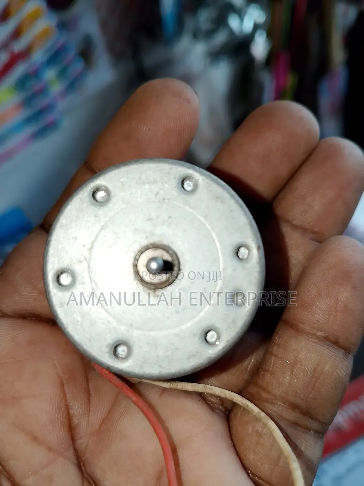 Small, Round Dc Motor Commonly Used in Various Diy Projects,