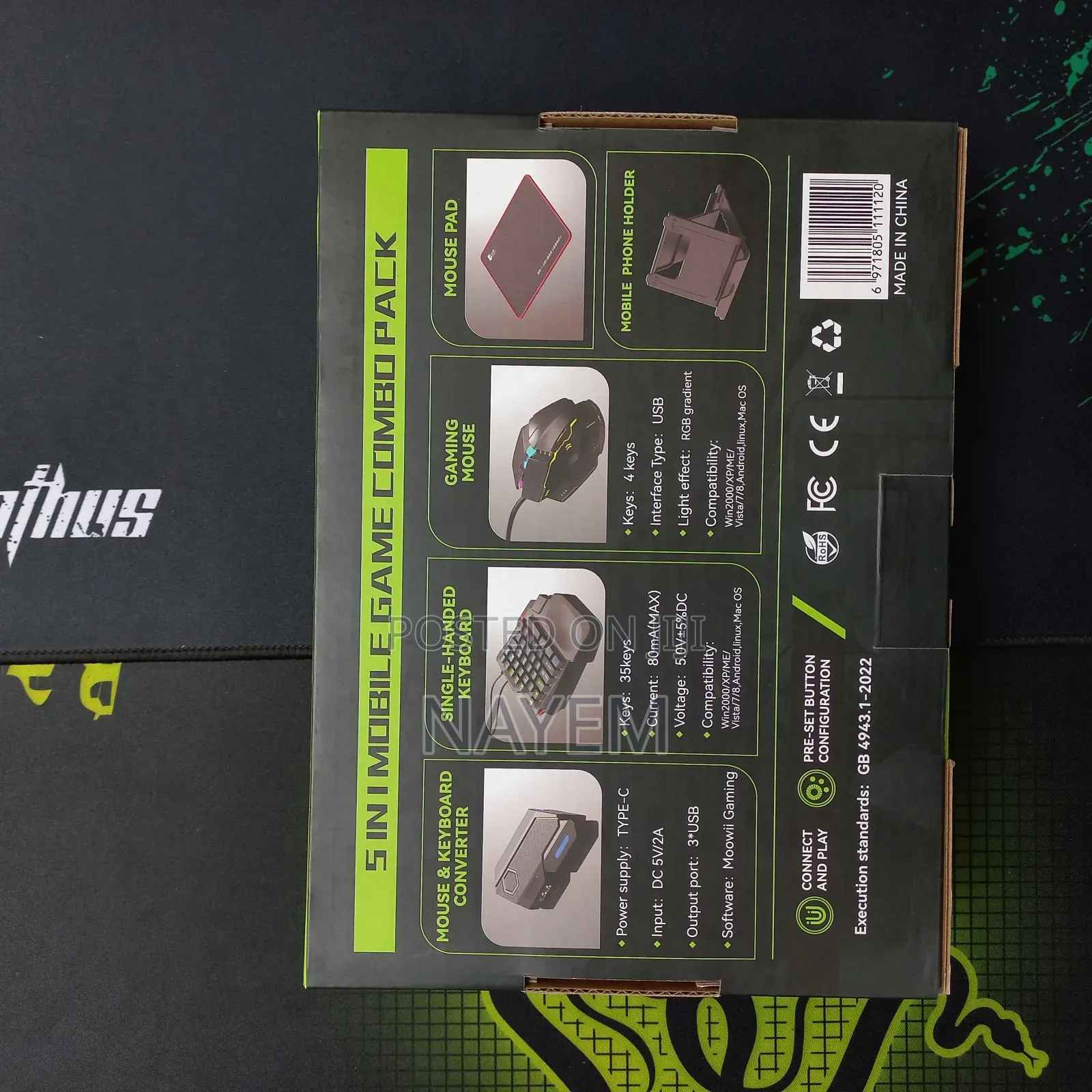 5 in 1 Gaming Combo Box