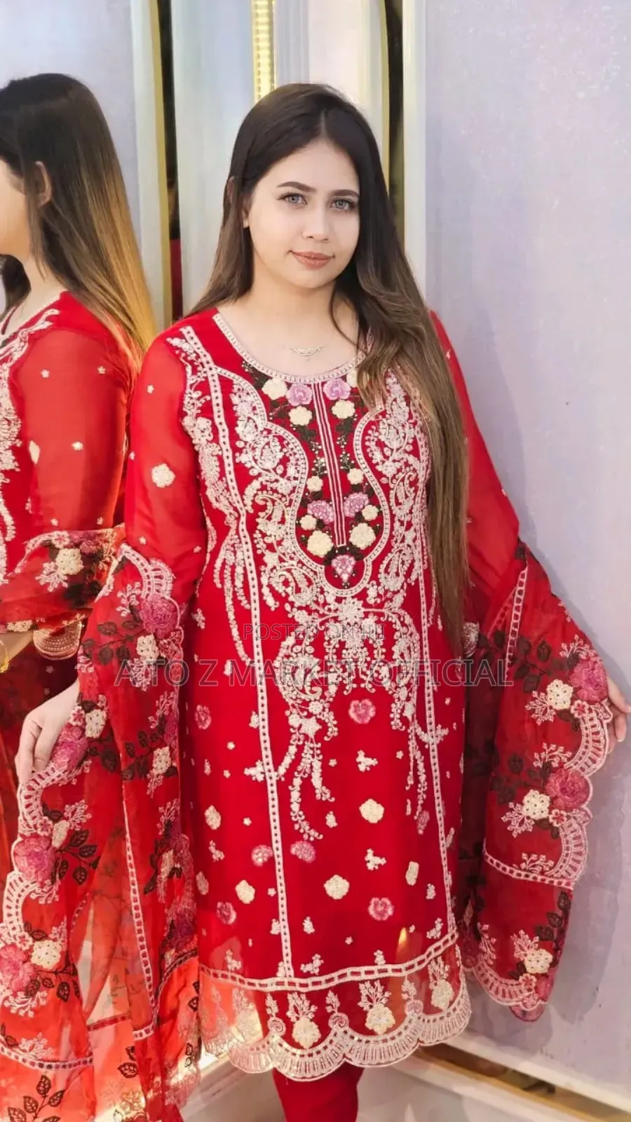 Pakistani Design 4-Piece Sada Bahar Tissue Set