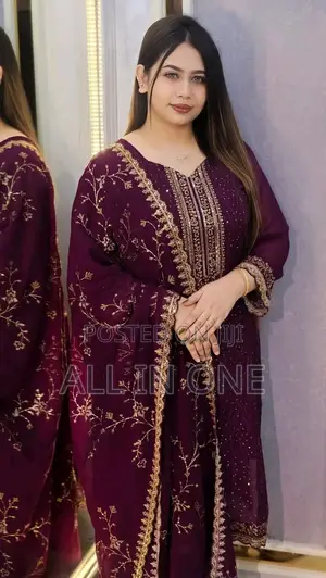 Georgette Embroidered Four-Piece Set