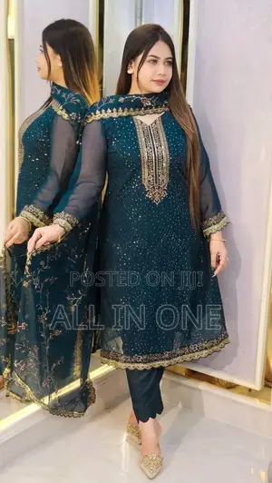 Georgette Embroidered Four-Piece Set