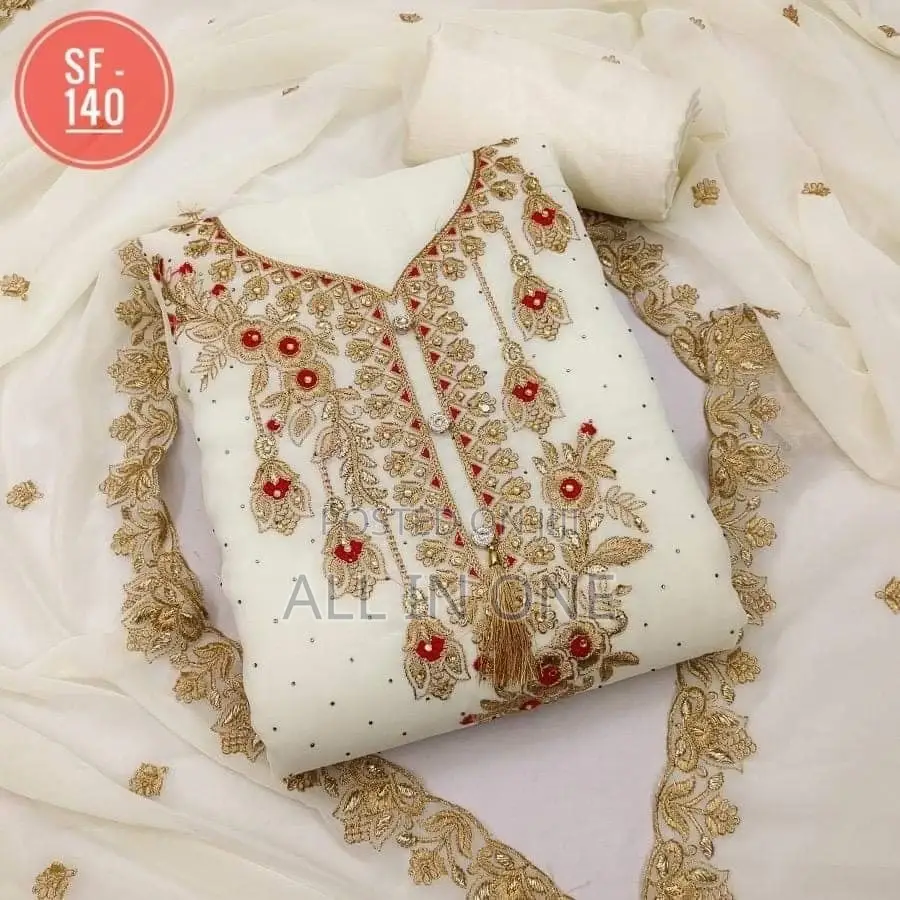 Embroidary Georjet Three Piece JHF Fgrest