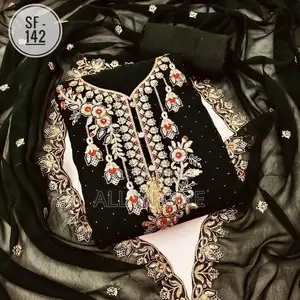 Embroidary Georjet Three Piece JHF Fgrest