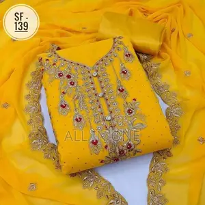 Embroidary Georjet Three Piece JHF Fgrest