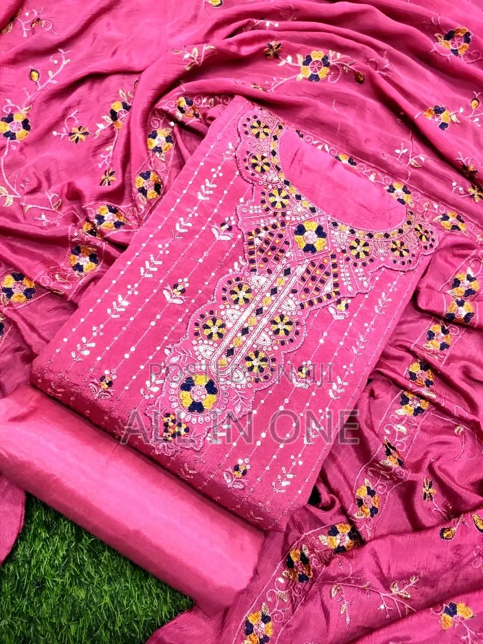 Premium Unstitched Three Piece