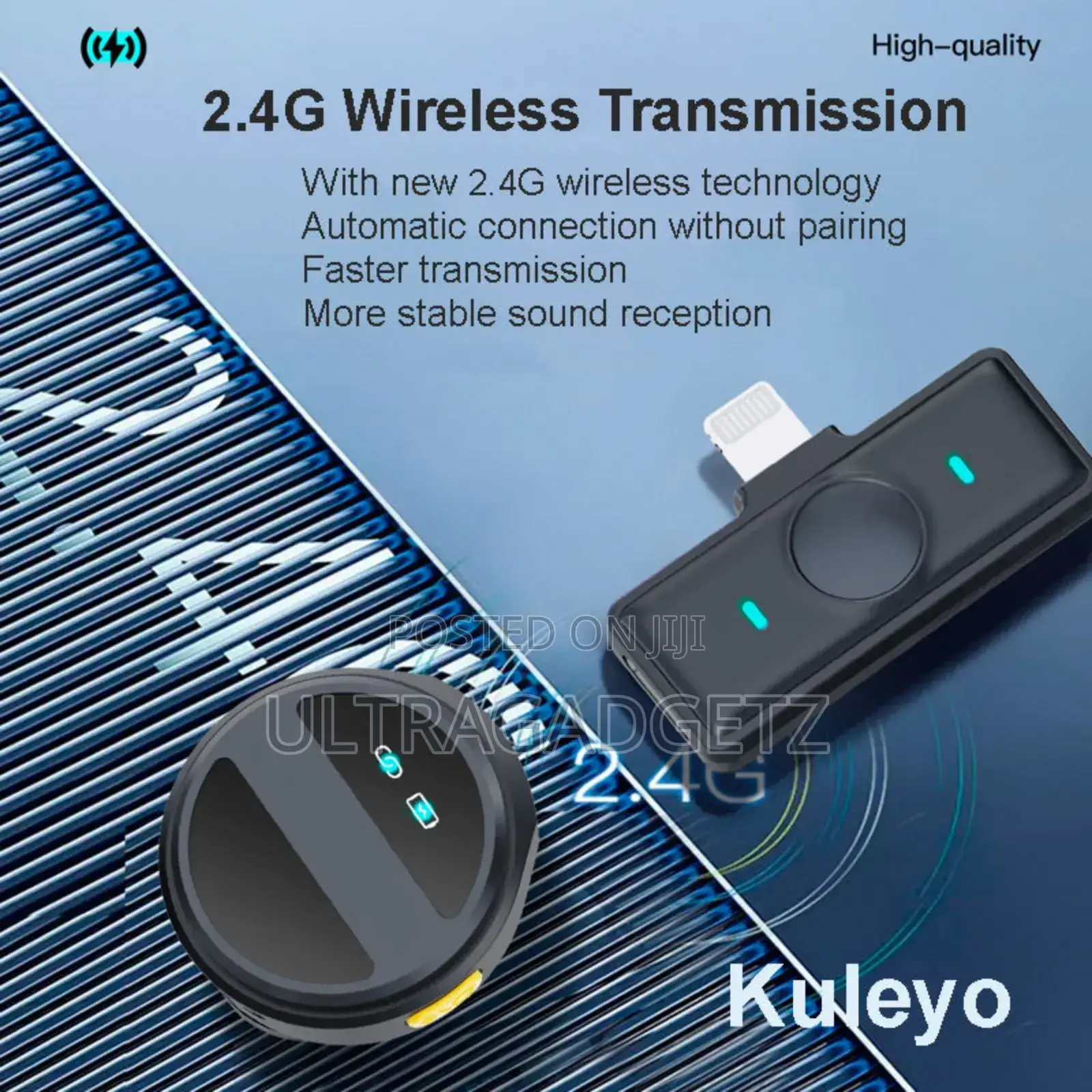 Sx21-New 2-in-1 Wireless Lavalier Microphone Dual Mic Setup