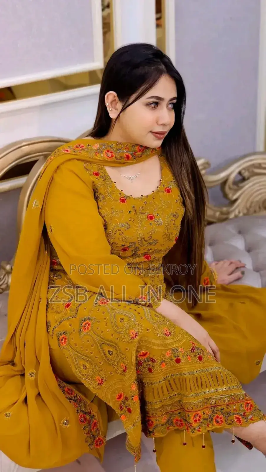 জর্জেট এমব্রয়ডারি ফোর পিস