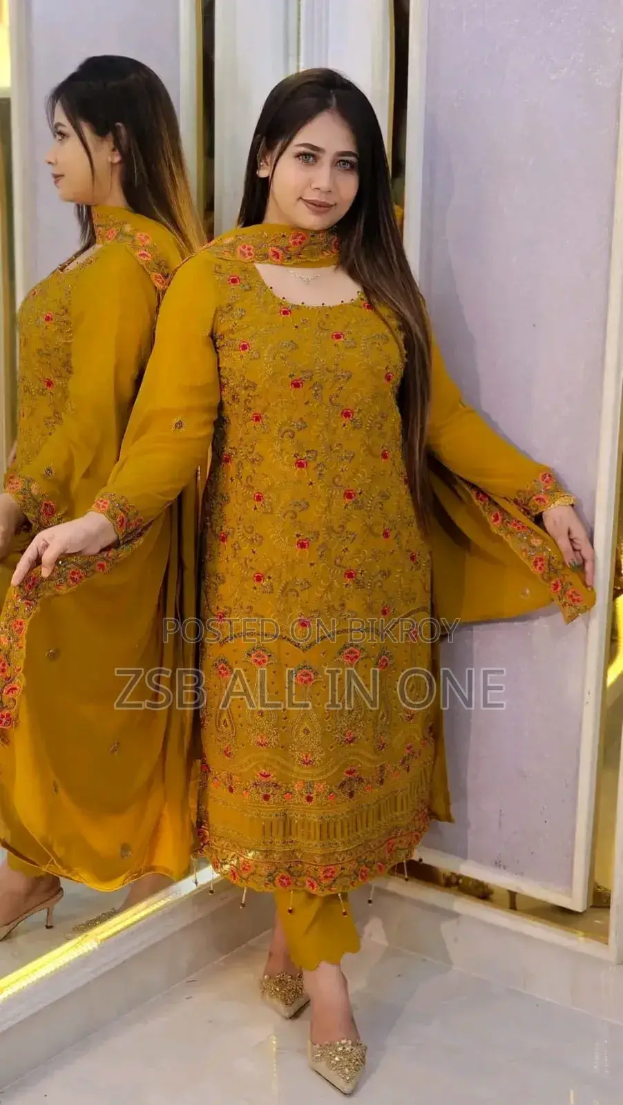 জর্জেট এমব্রয়ডারি ফোর পিস