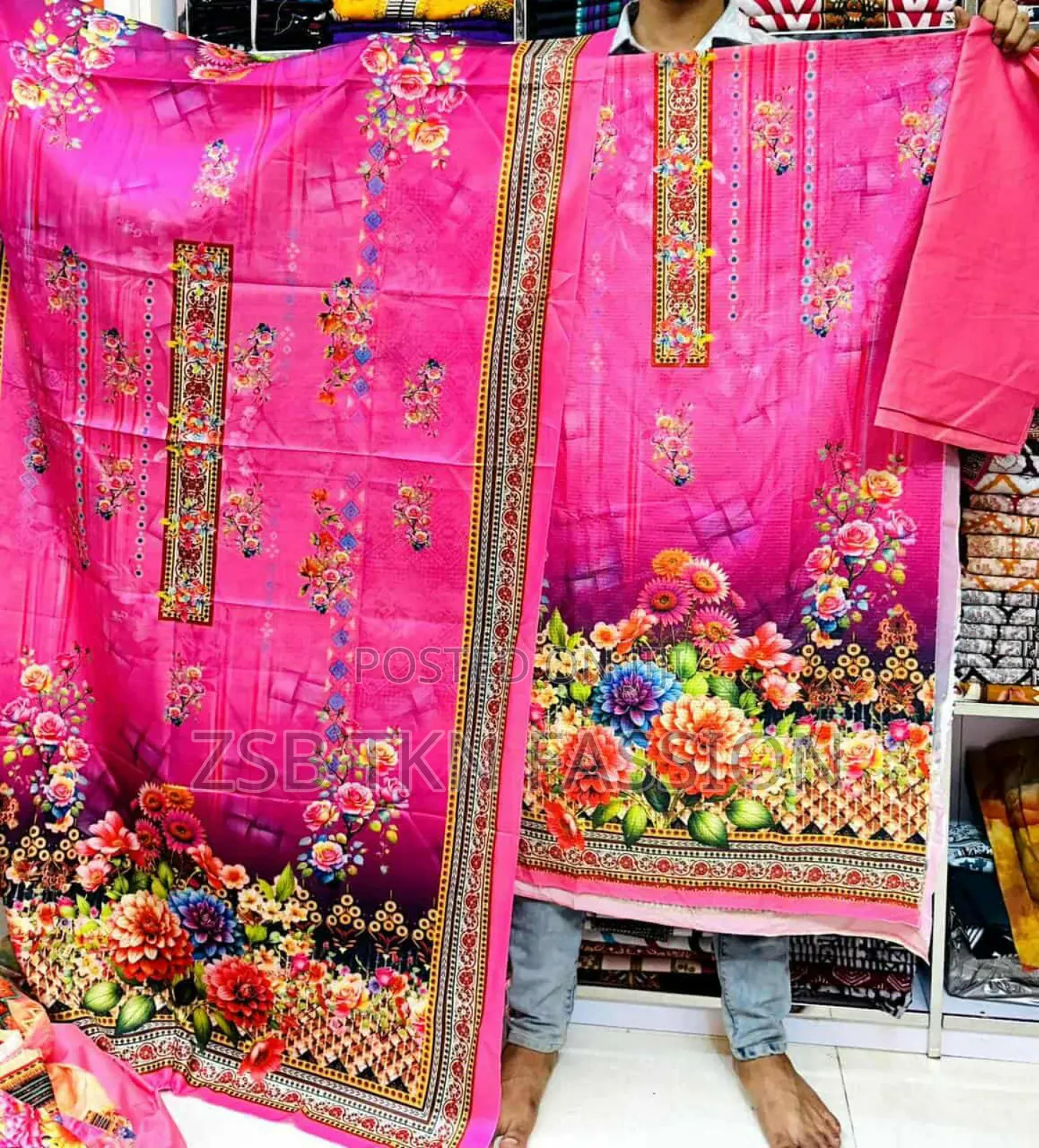 Crochet Sequin Dress in Adi Work