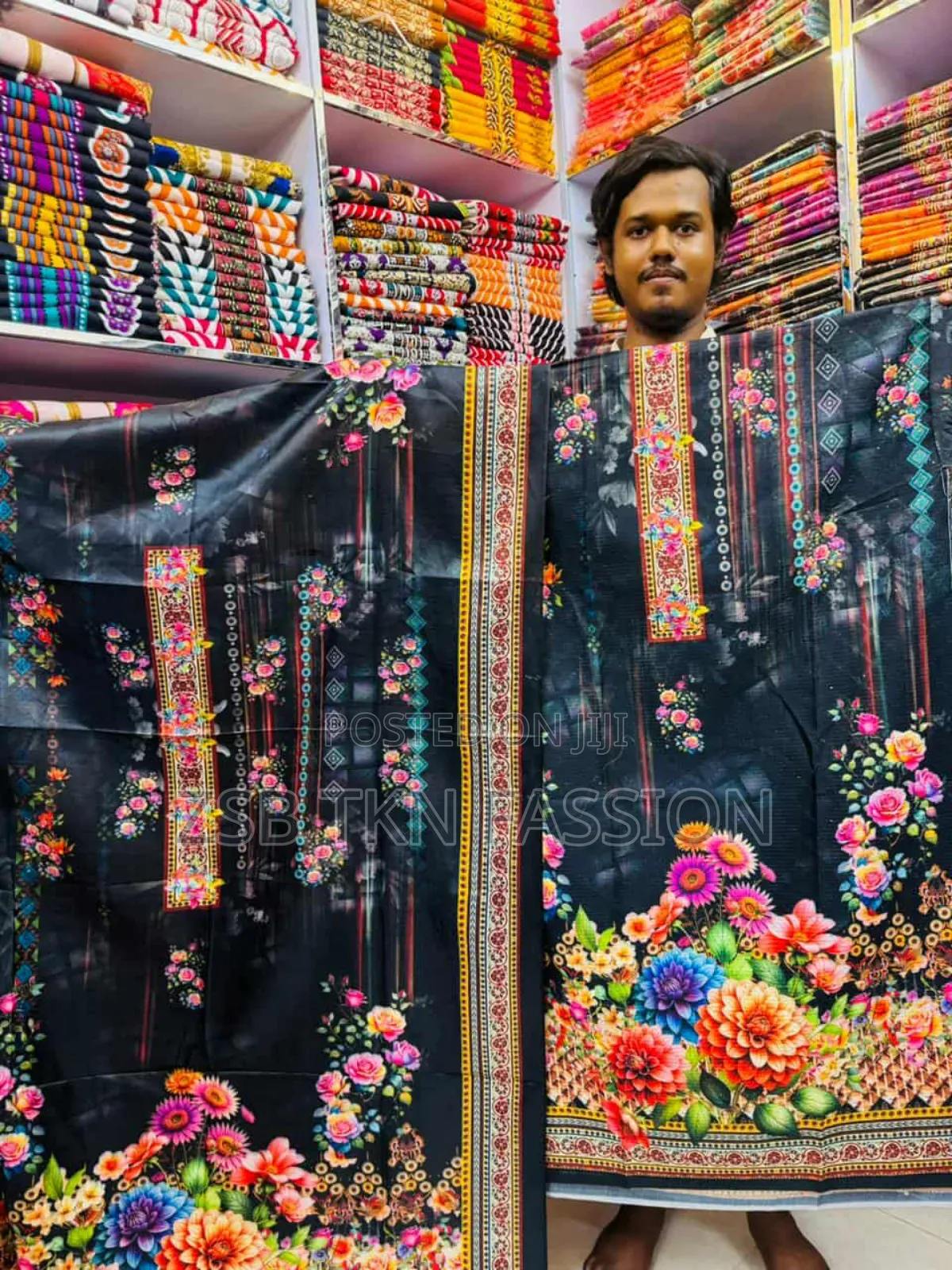 Crochet Sequin Dress in Adi Work