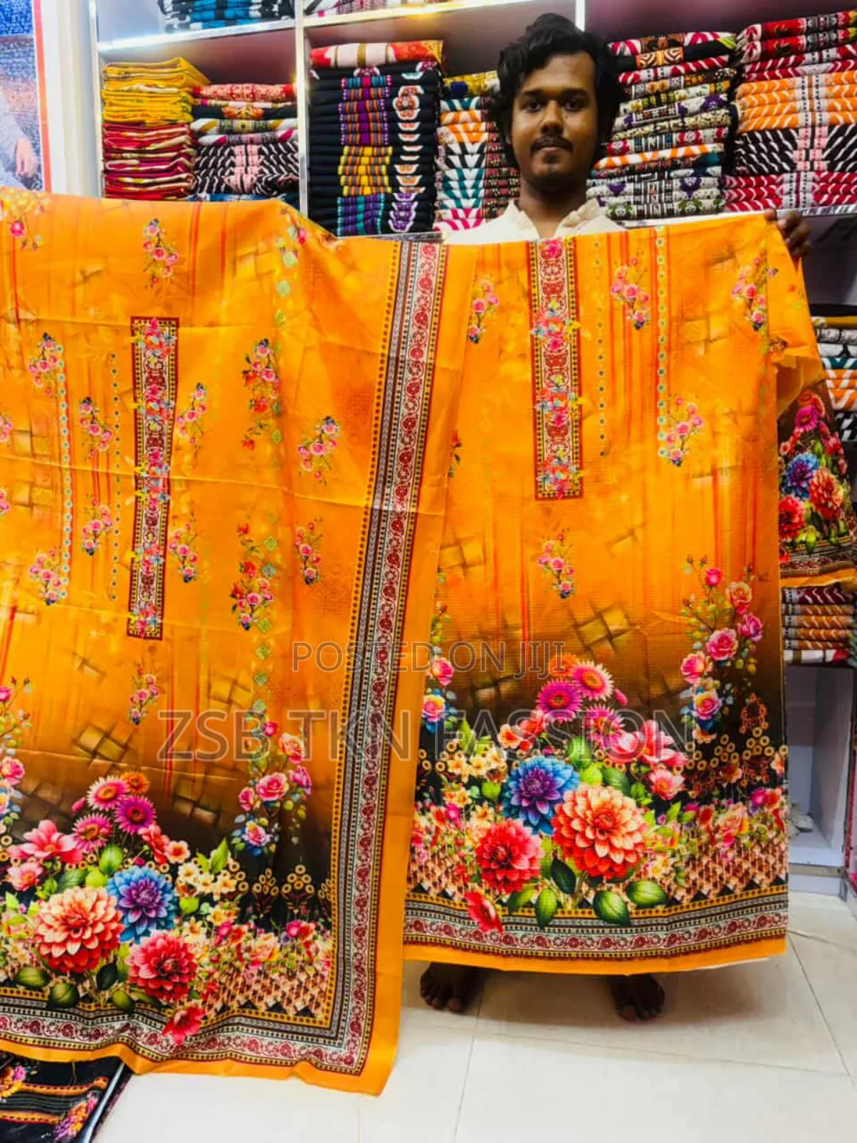 Crochet Sequin Dress in Adi Work