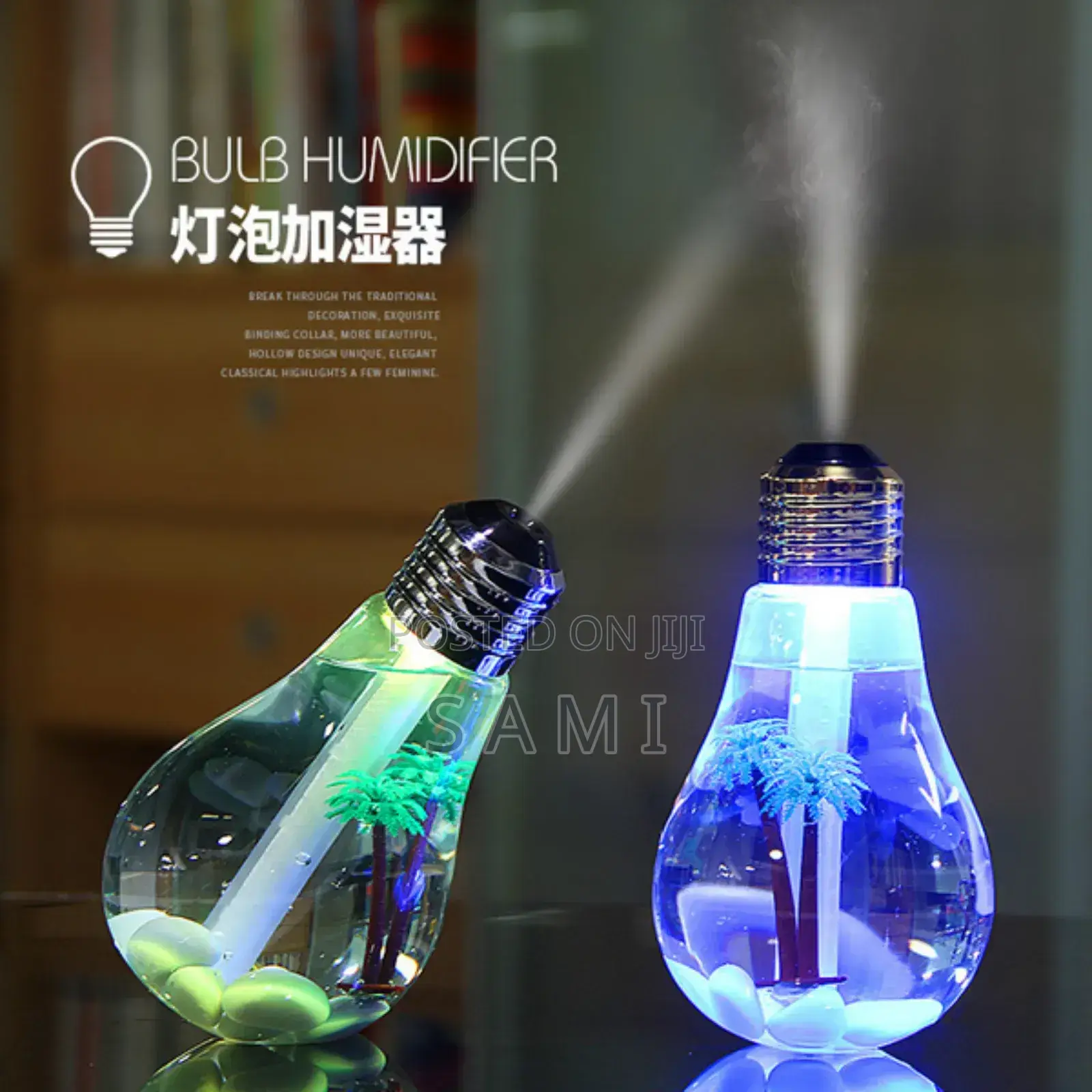 Bulb Humidifier Lamp Shade Decorative Lights Diffuser