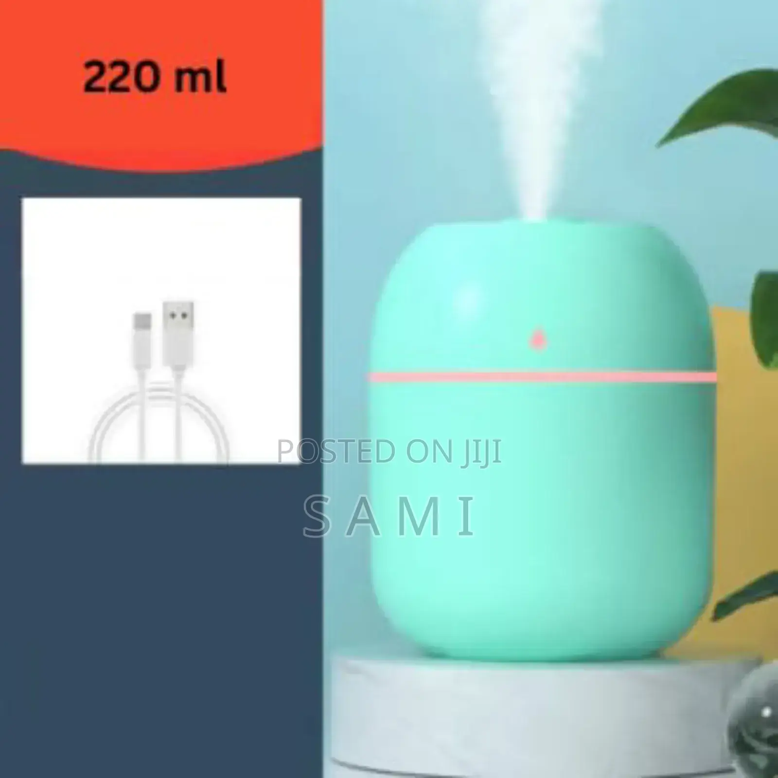 220ml Ultrasonic Mini Air Humidifier Aroma Diffuser