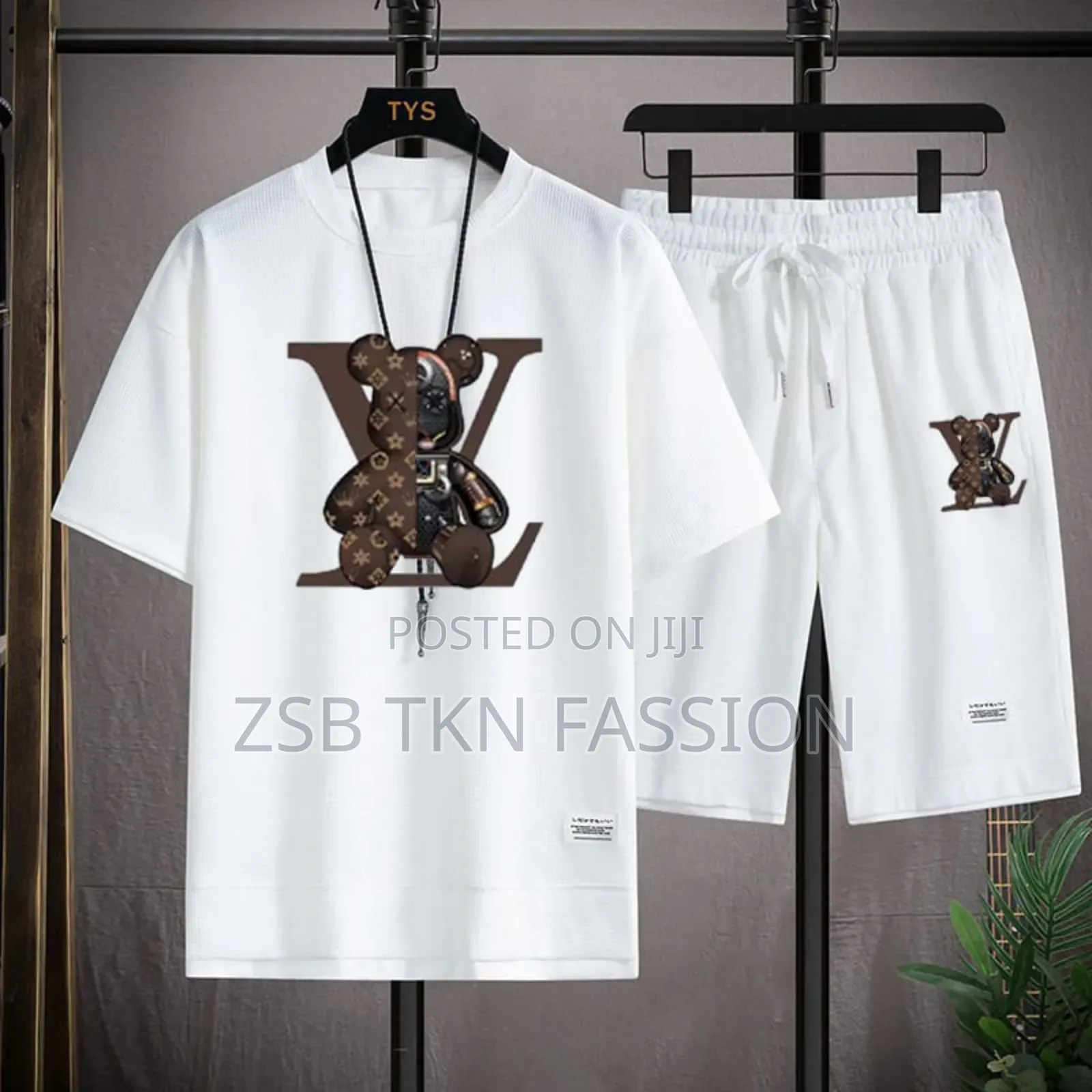 Mash T-Shirt and Short Pant Set Jj Ff Hh