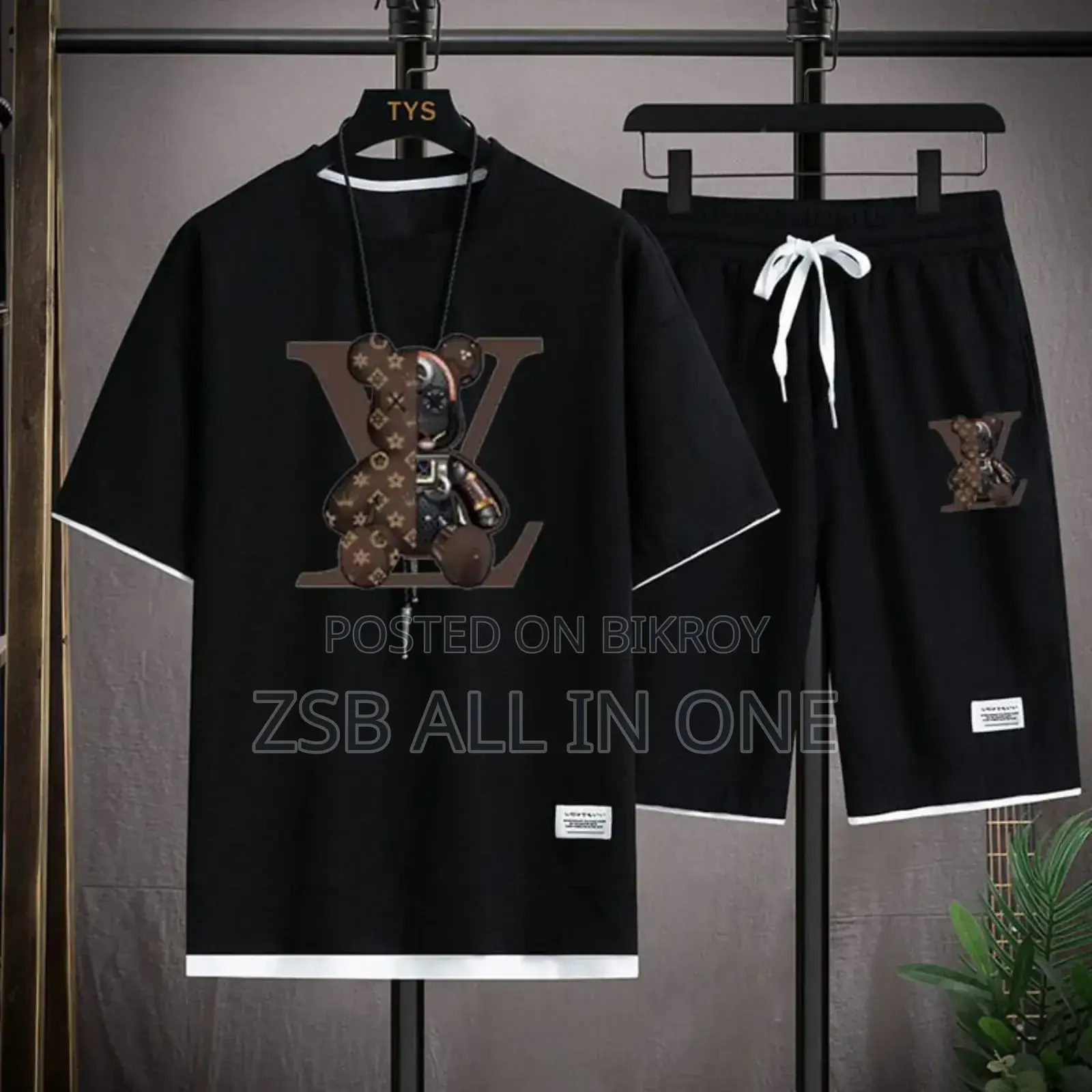 Mesh T-Shirt and Short Pant Set