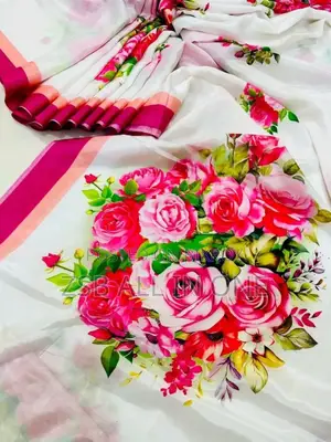 Digital Print Saree With Blouse Piece