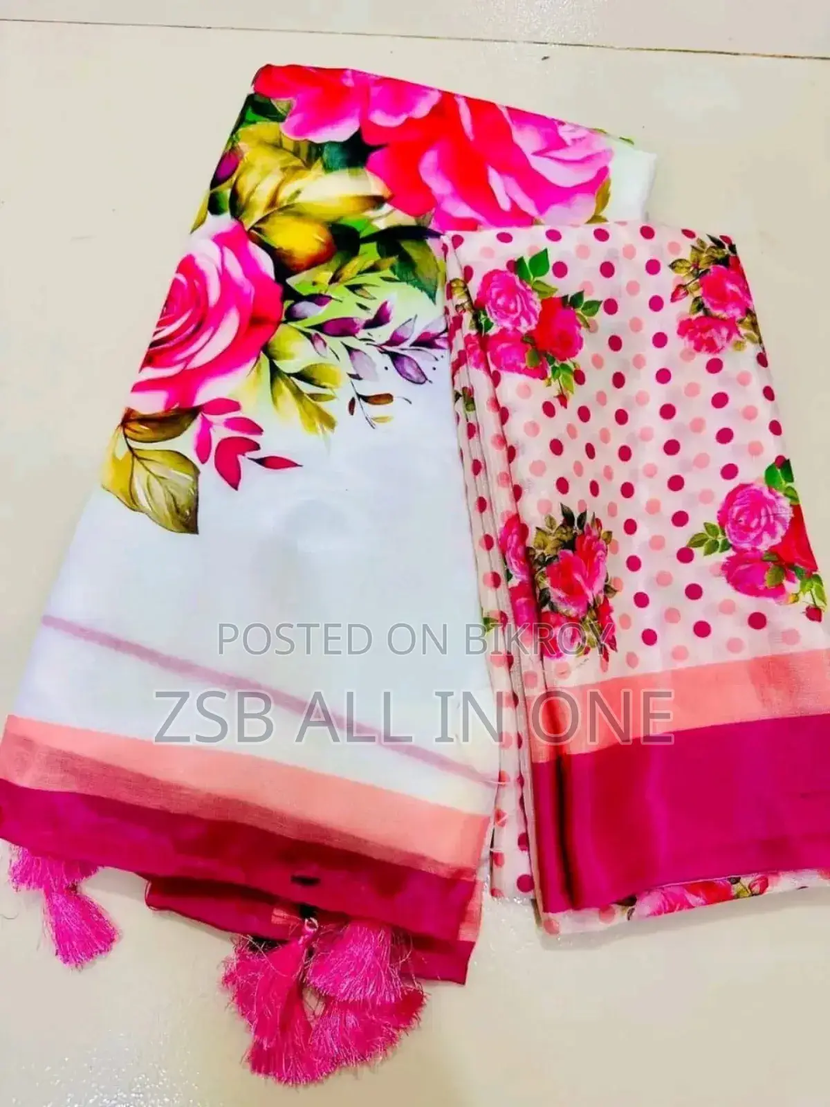 Digital Print Saree With Blouse Piece
