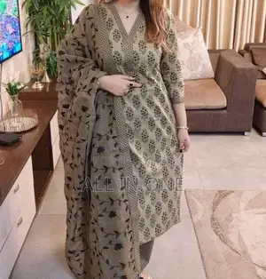 Photo - Block Print Three Piece GFG FDSFDS Uyj