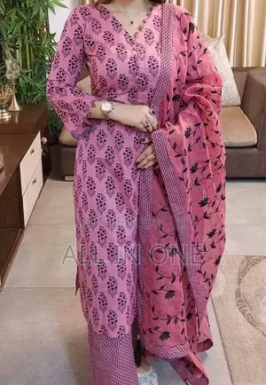 Block Print Three Piece GFG FDSFDS Uyj