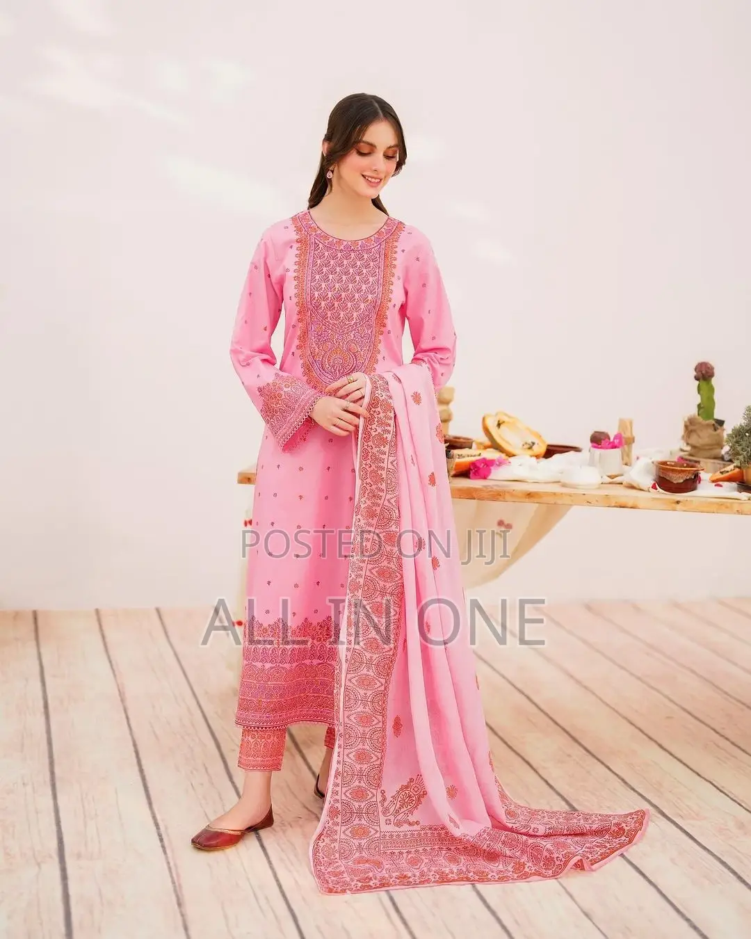 Block Print Three Piece GFG FDSFDS Uyj