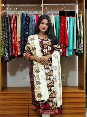 Block Print Three Piece GFG FDSFDS Uyj