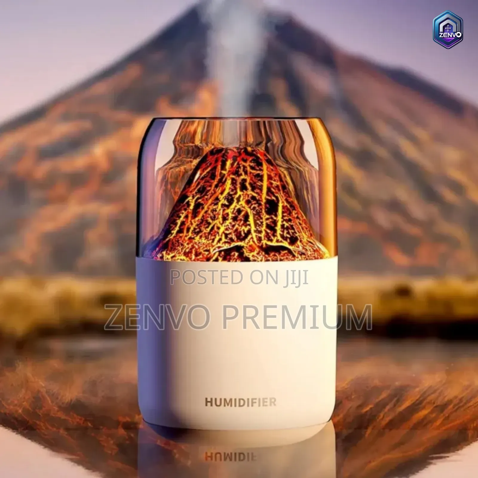 H05 Volcano Air Humidifier With Night Light – 180ml