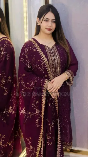 Georgette Embroidered Four-Piece Set