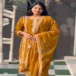 Georgette Embroidery Four Piece 16810