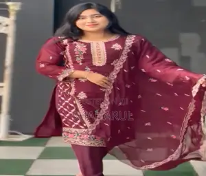 Photo - Georgette Embroidery Four Piece 16816