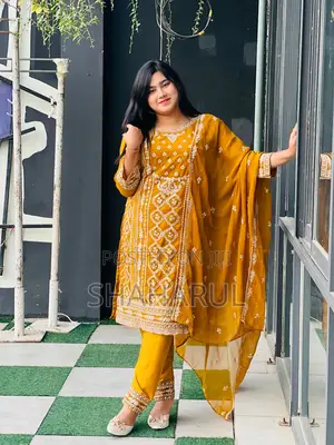 Photo - Georgette Embroidery Four Piece 16807