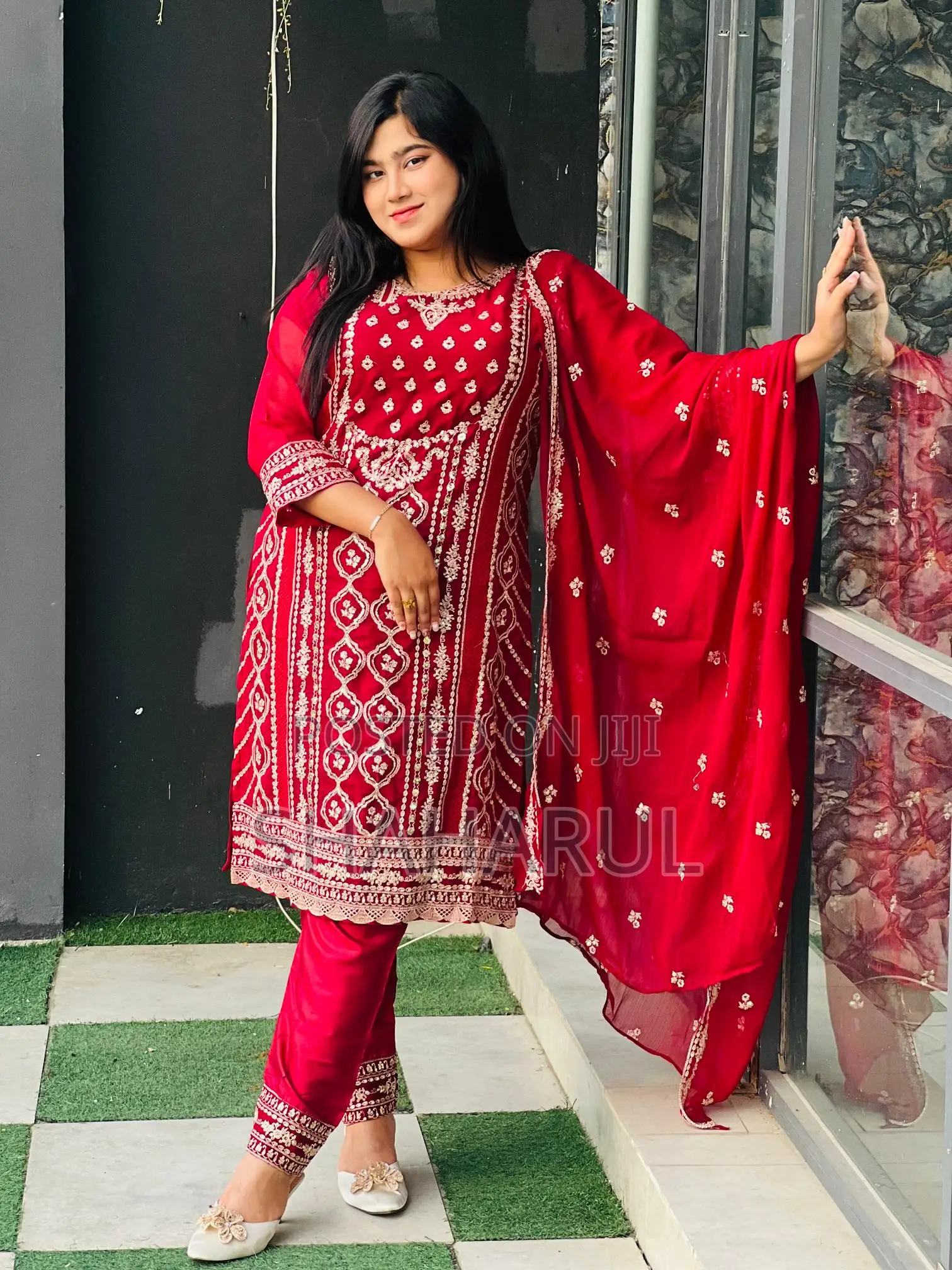 Georgette Embroidery Four Piece 16807