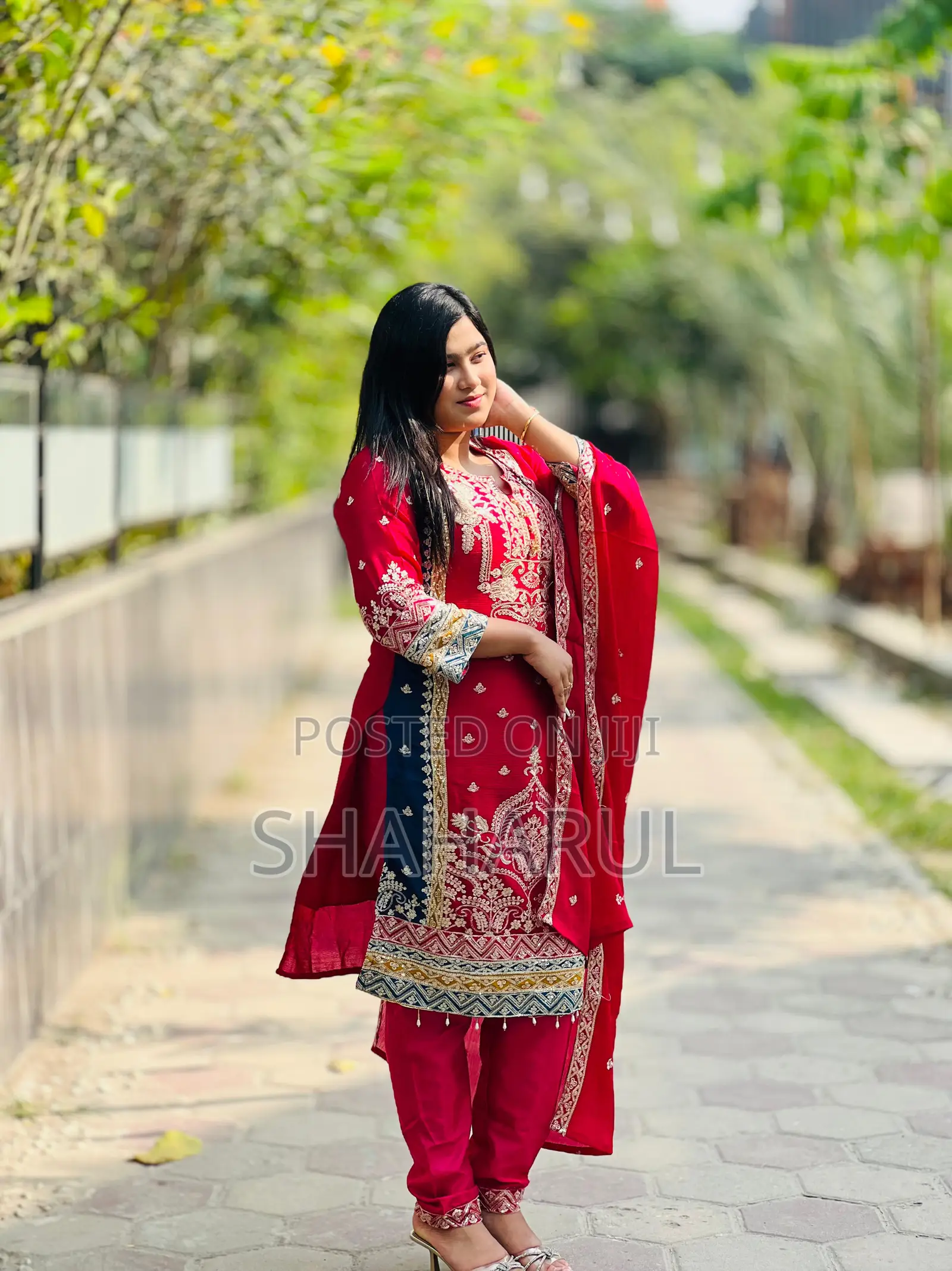 Georgette Embroidery Four Piece 16801