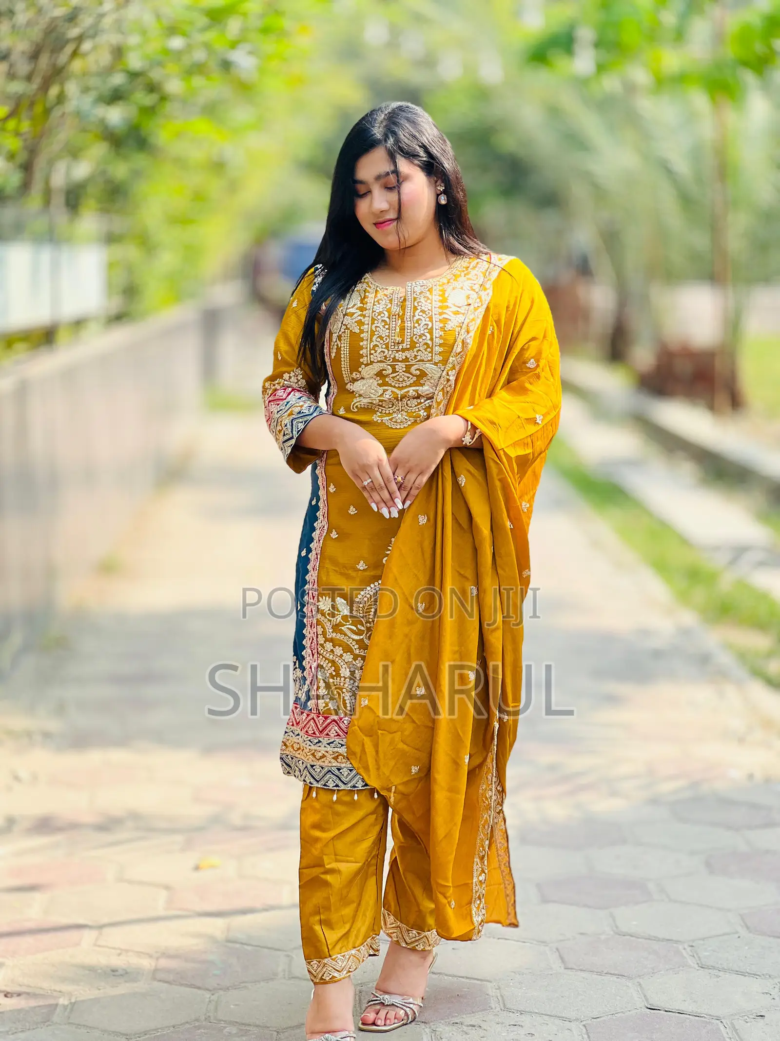 Georgette Embroidery Four Piece 16801