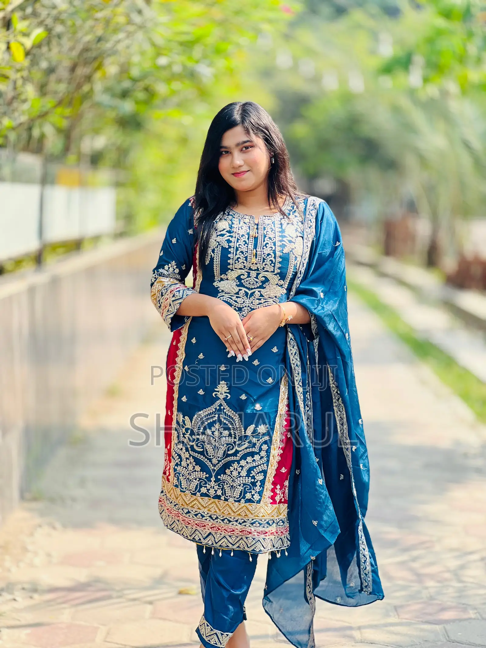 Georgette Embroidery Four Piece 16801