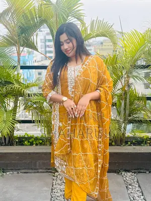 Georgette Embroidery Four Piece16791