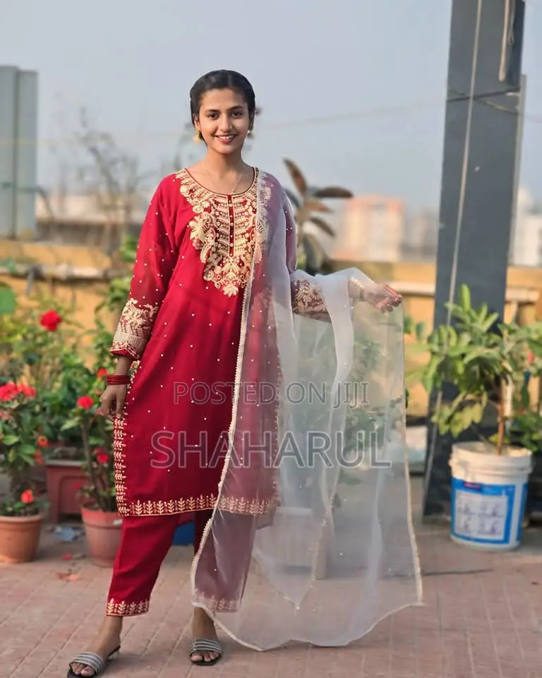 Sequence Organza Ac Three Piece 16533