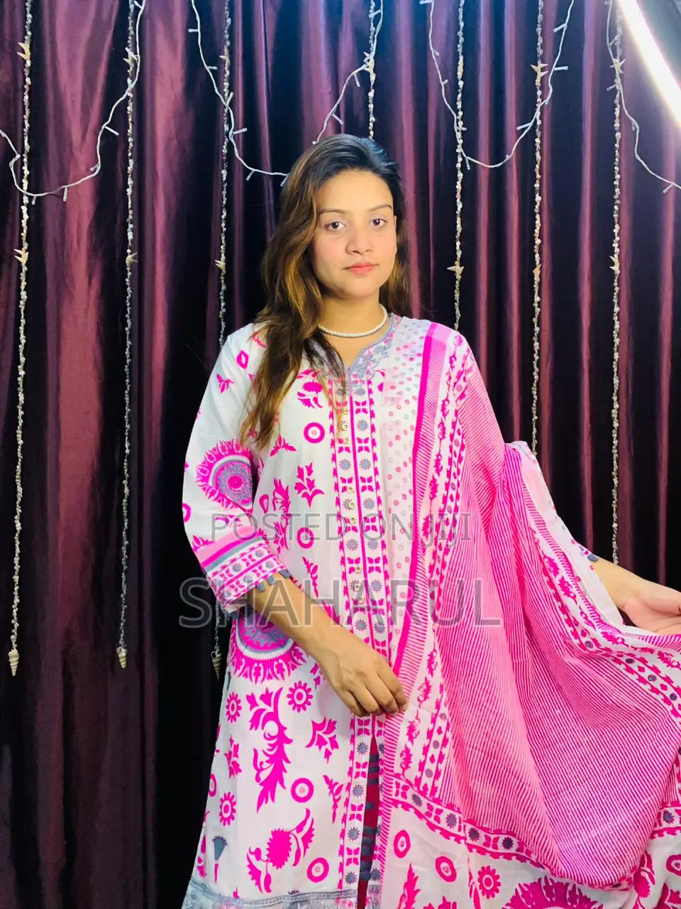 Coton Dress Whith Skin Print 15499