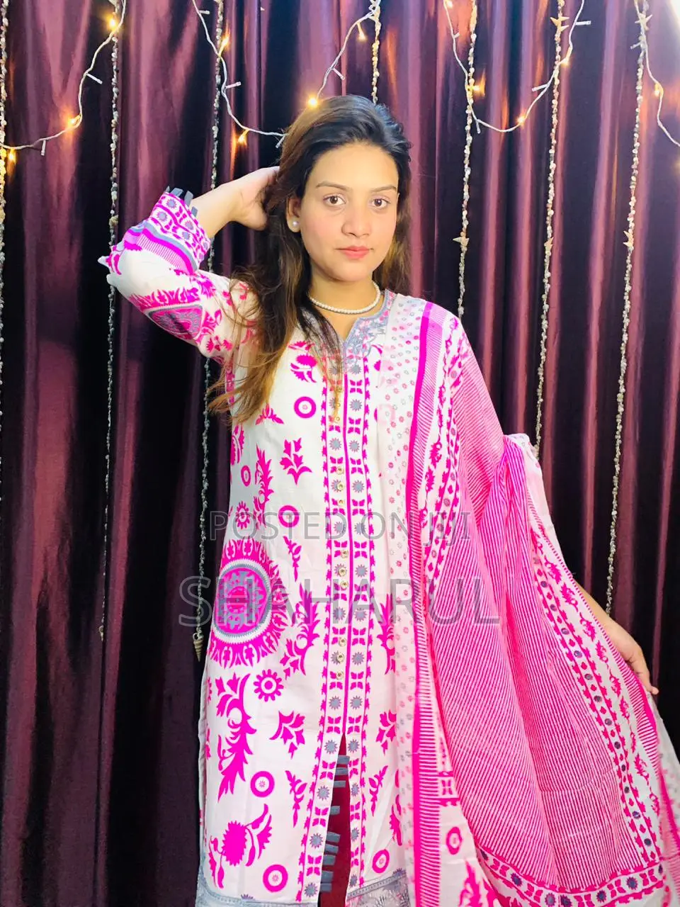 Coton Dress Whith Skin Print 15499