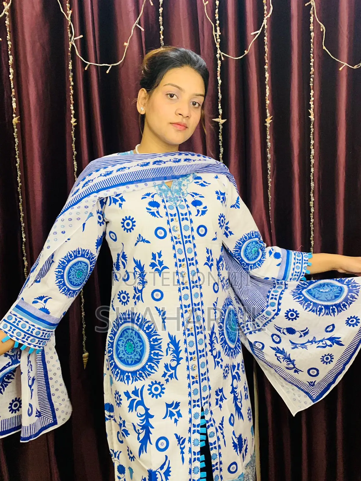 Coton Dress Whith Skin Print 15499