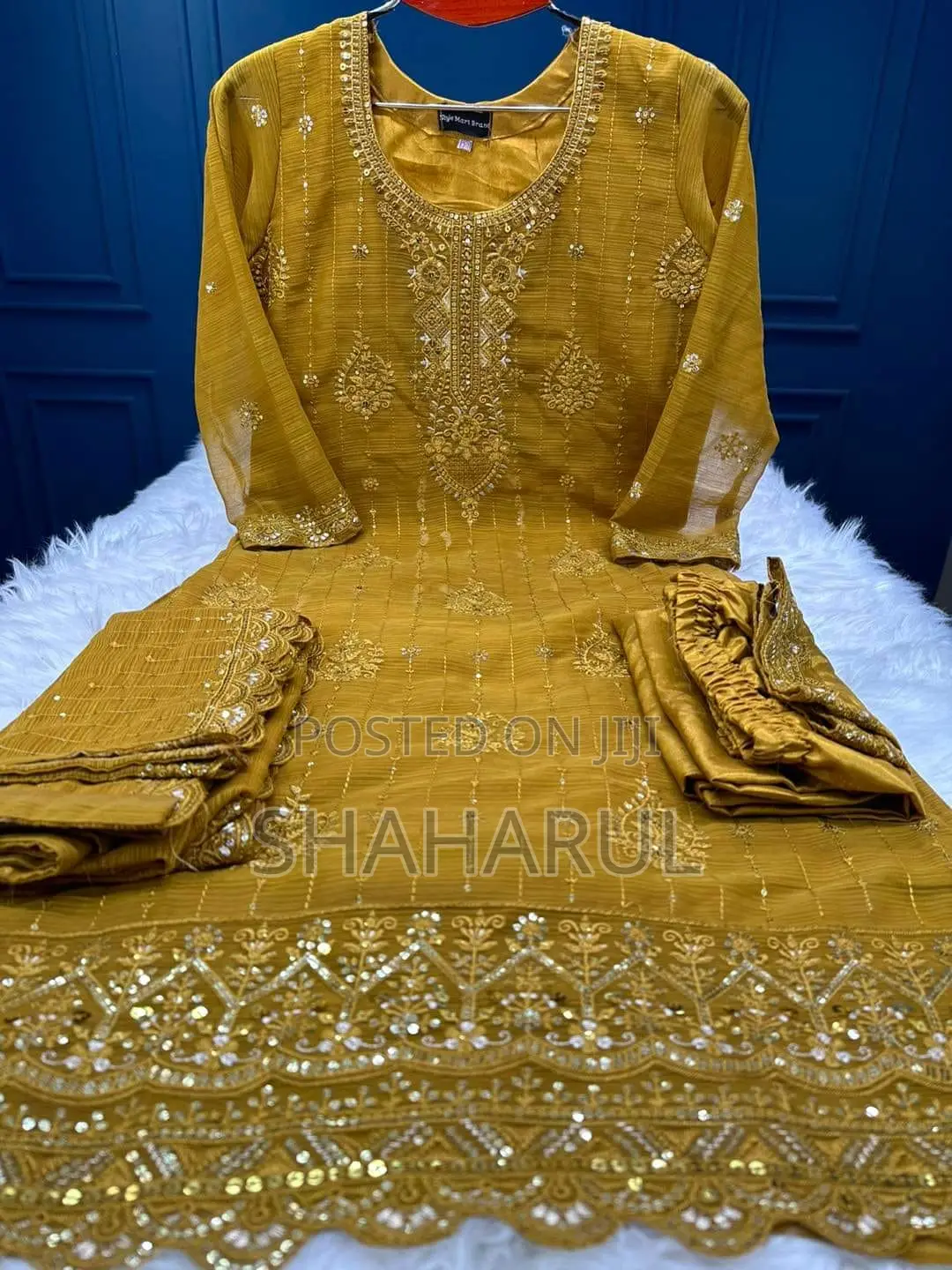 Pakistani Crept Chinon Three Piece 15491 15487