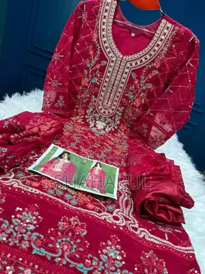 Pakistani Crept Chinon Three Piece 15491 15487