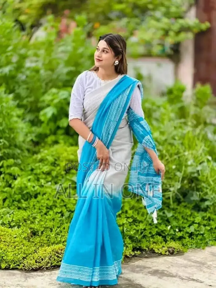 Chanderi Silk Sharee DFST Jh6 Dserf